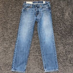 Abercrombie & fitch 30x30 style  Rollins low rise skinny 4 button fly jean.